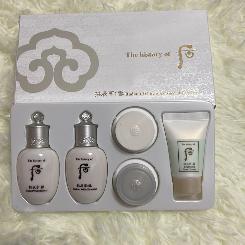 The History of Whoo Gongjinhyang: Radiant White Travel Set 5pcs -3 sets $50!